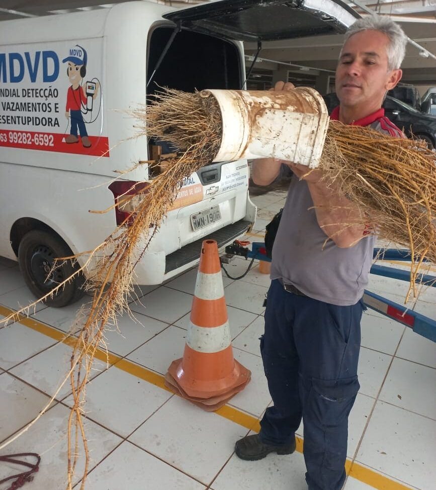 Inspeção e limpeza de esgoto pela MDVD em Palmas